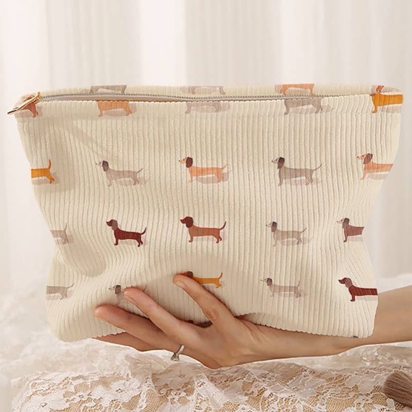 Dog Cosmetic Makeup Pouch Clutch Bag