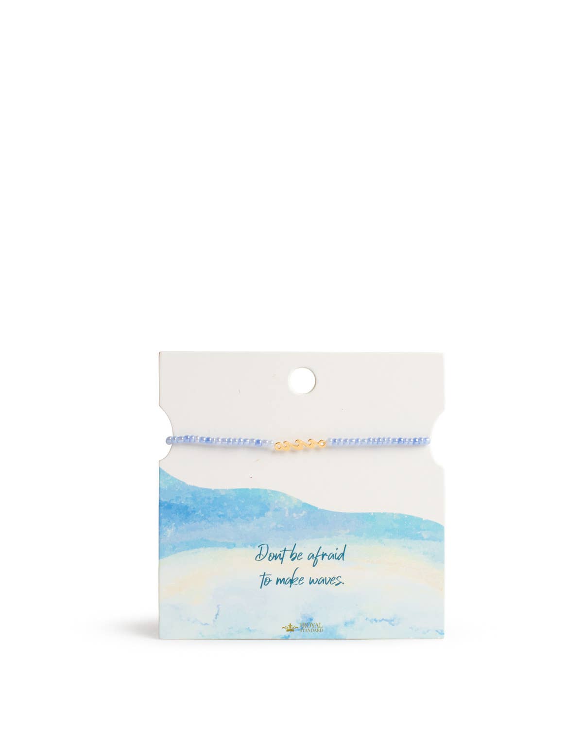 Make Waves Bracelet   Gold/Multi   7"+1"
