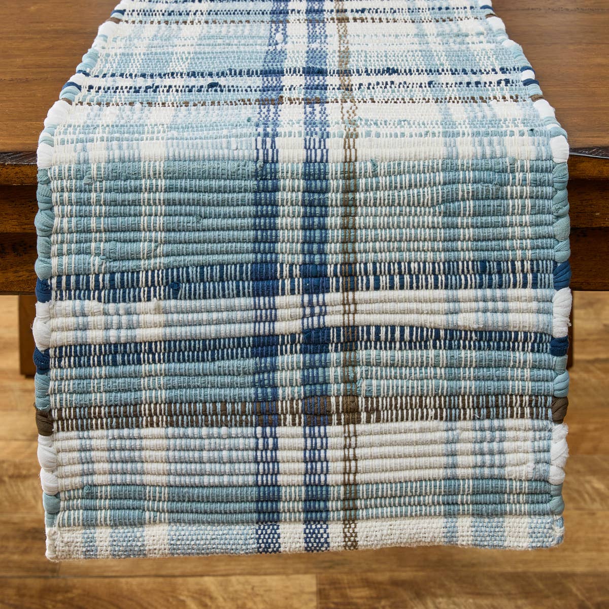 Driftwood Plaid Chindi Runner 54"L