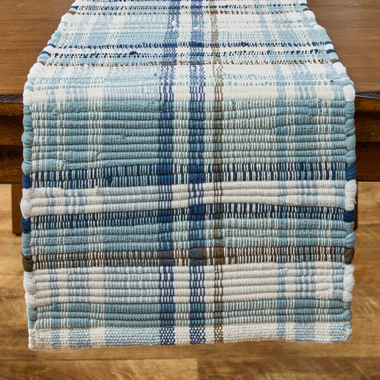 Driftwood Plaid Chindi Runner 54"L
