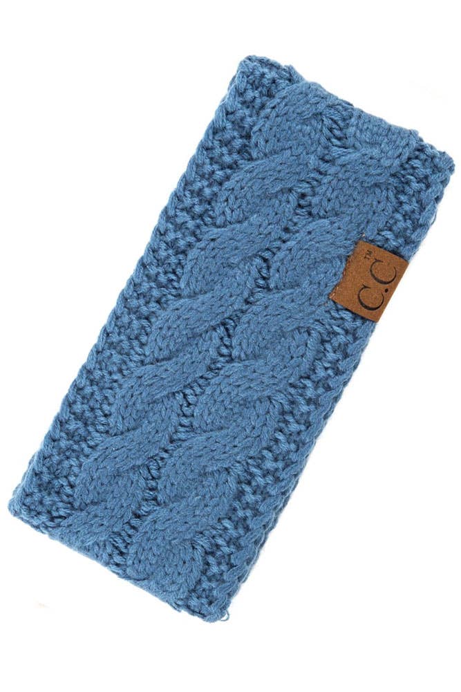 Clay Cable Knit Solid Headband