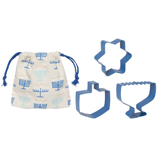 Bright Hanukkah Cookie Cutters Set of 3