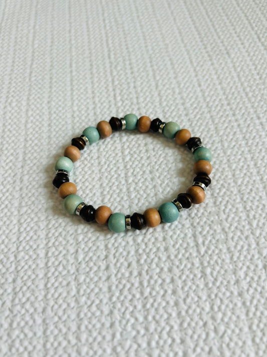 Brown & Aqua Bracelet