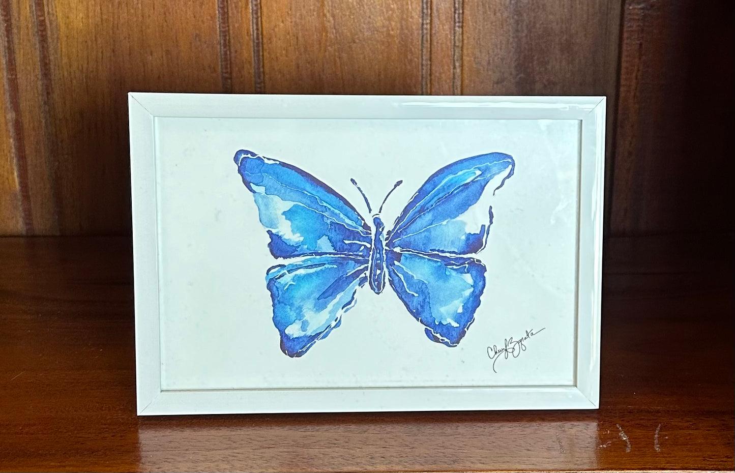 4 x 6 Blue Butterfly