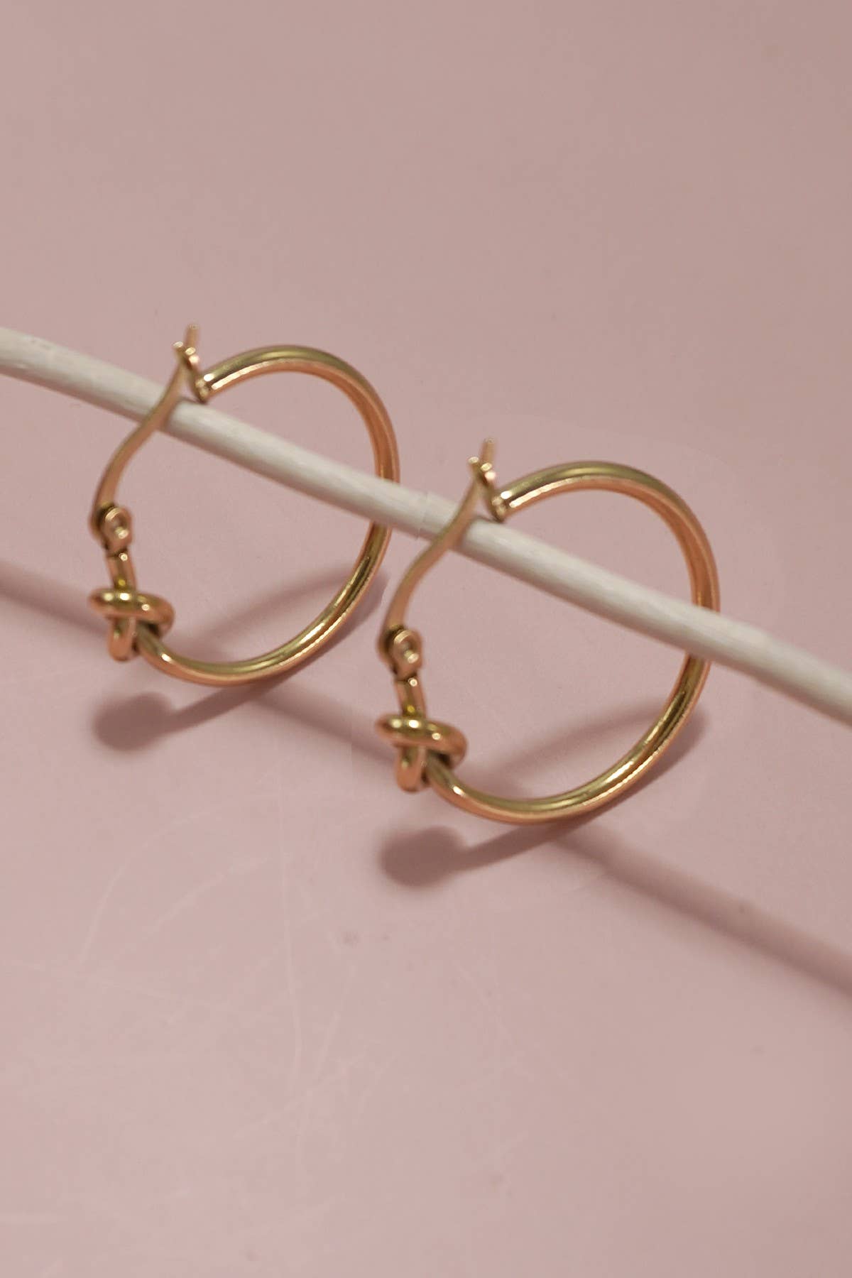 Gold Knot Hoop