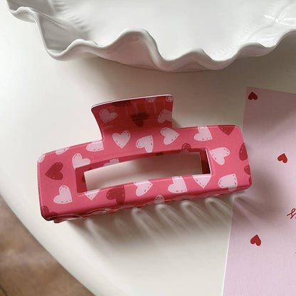 Valentine's Day Gift Heart Hair Claw Clips