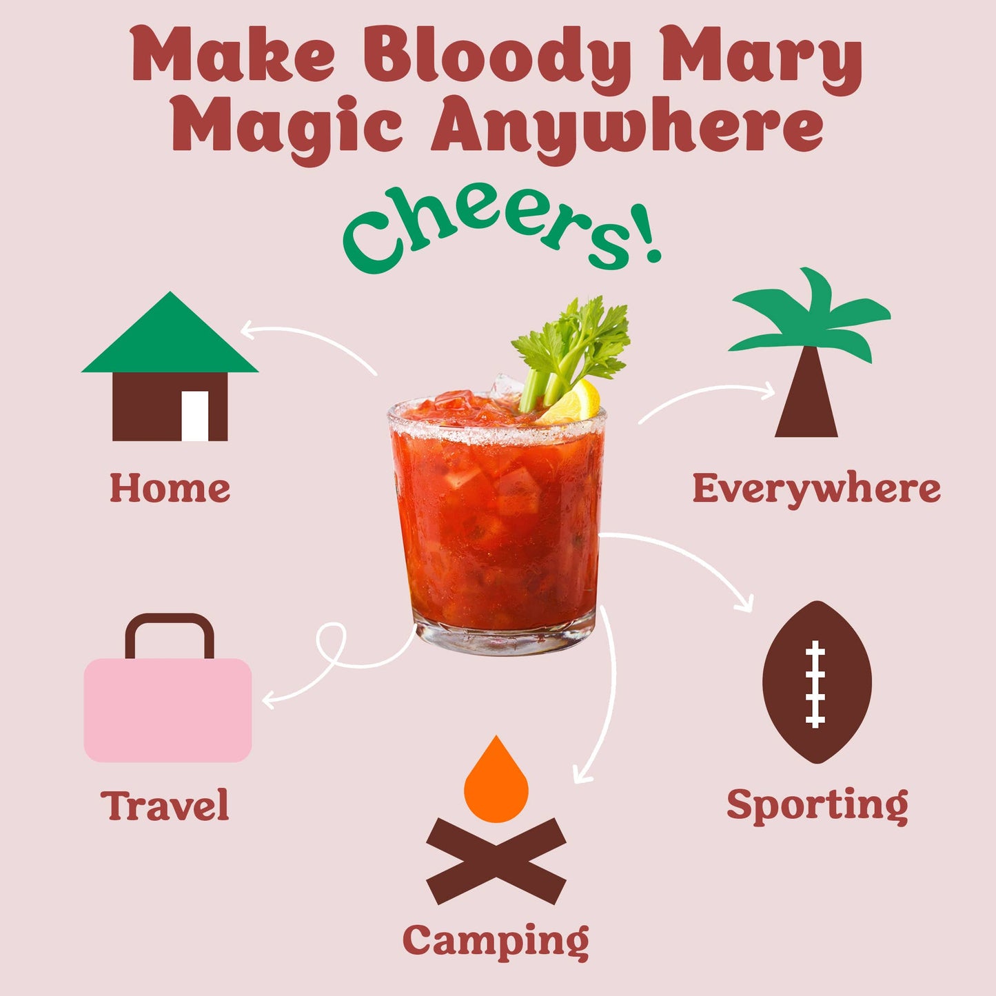 Bloody Mary Cocktail/Mocktail Mixer Singles / Caddy Refills