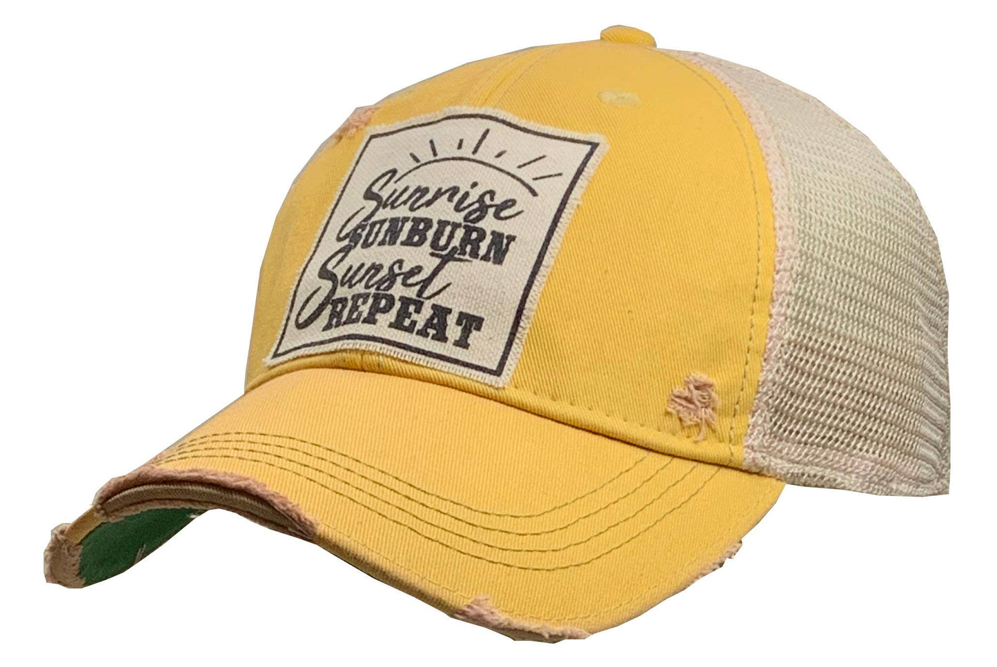 Sunrise Sunburn Sunset Repeat Trucker Hat Baseball Cap