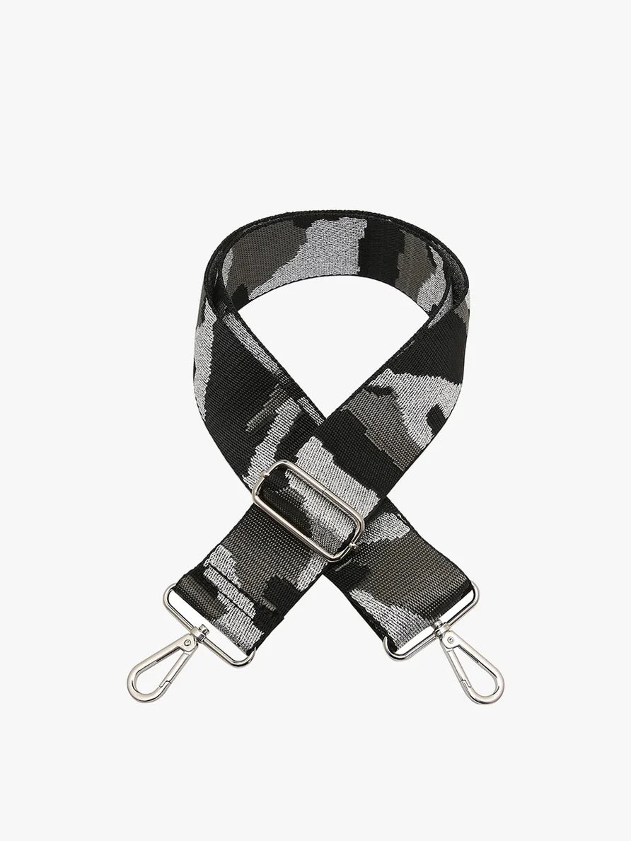 Grey Camo Guitar Strap by Jen & Co