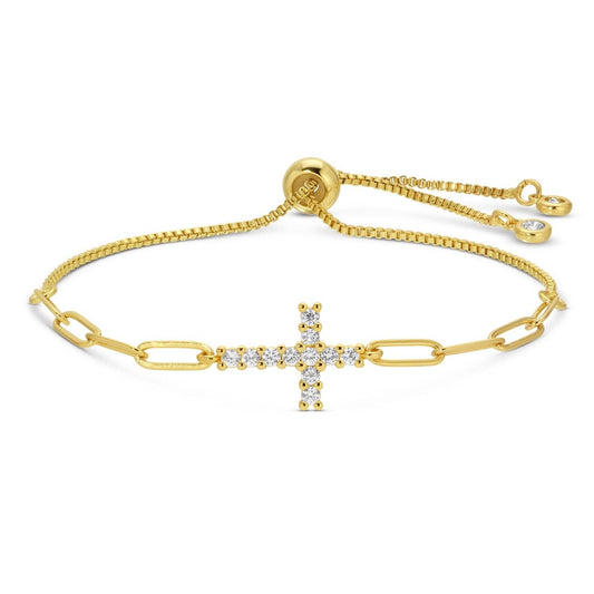 Gold Cross Pulley Bracelet