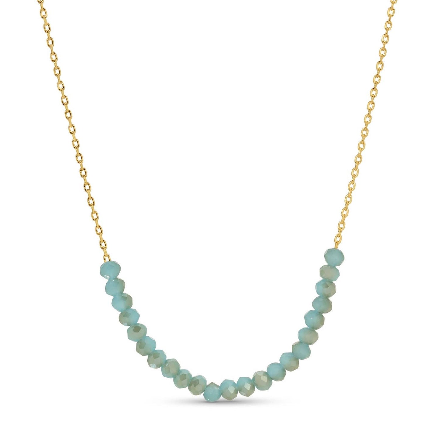 Delicate Crystal Accented Necklace