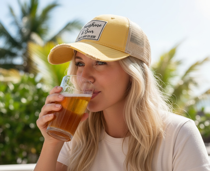 Sunshine & Beer That's Why I'm Here Trucker Hat Baseball