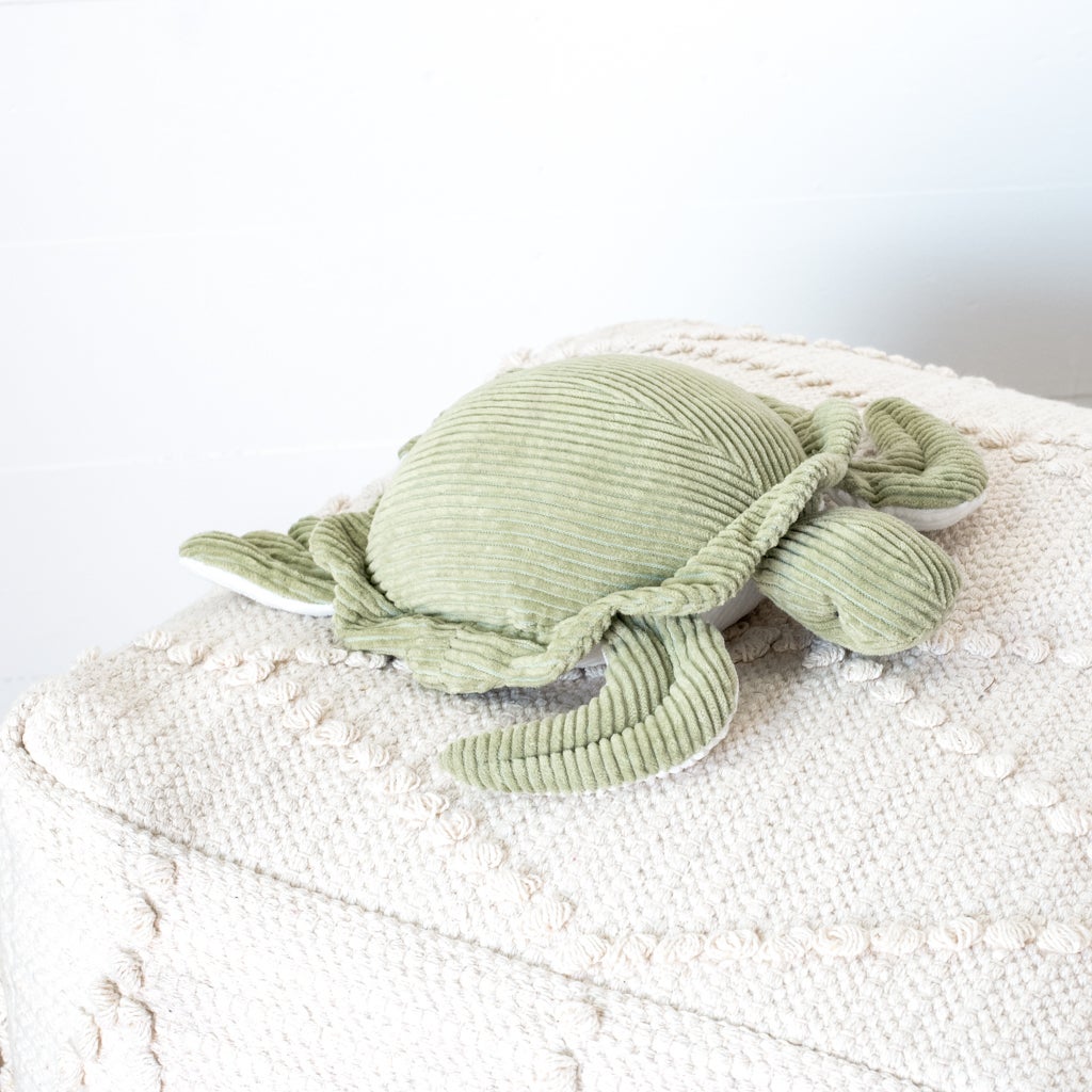 Green Corduroy Turtle