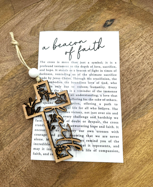 Cross Faith Story Card (Beads Vary)