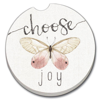 "Choose Joy" 1 Pack Absorbent Stone Car Coaster