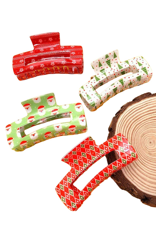 Holiday Jumbo Hair Claw