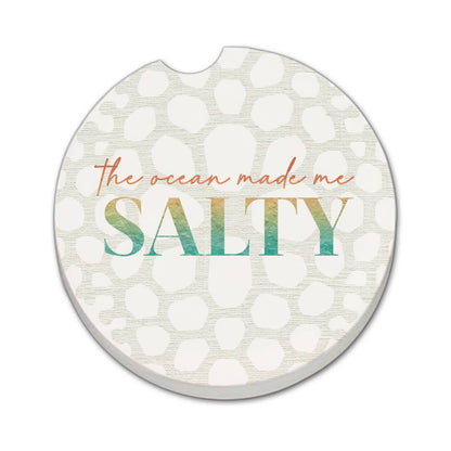 "Made Me Salty" 1pk Absorbent Stone Car Coaster