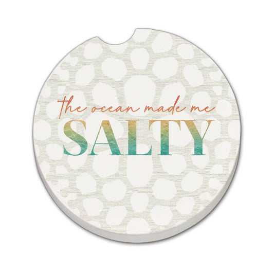 "Made Me Salty" 1pk Absorbent Stone Car Coaster