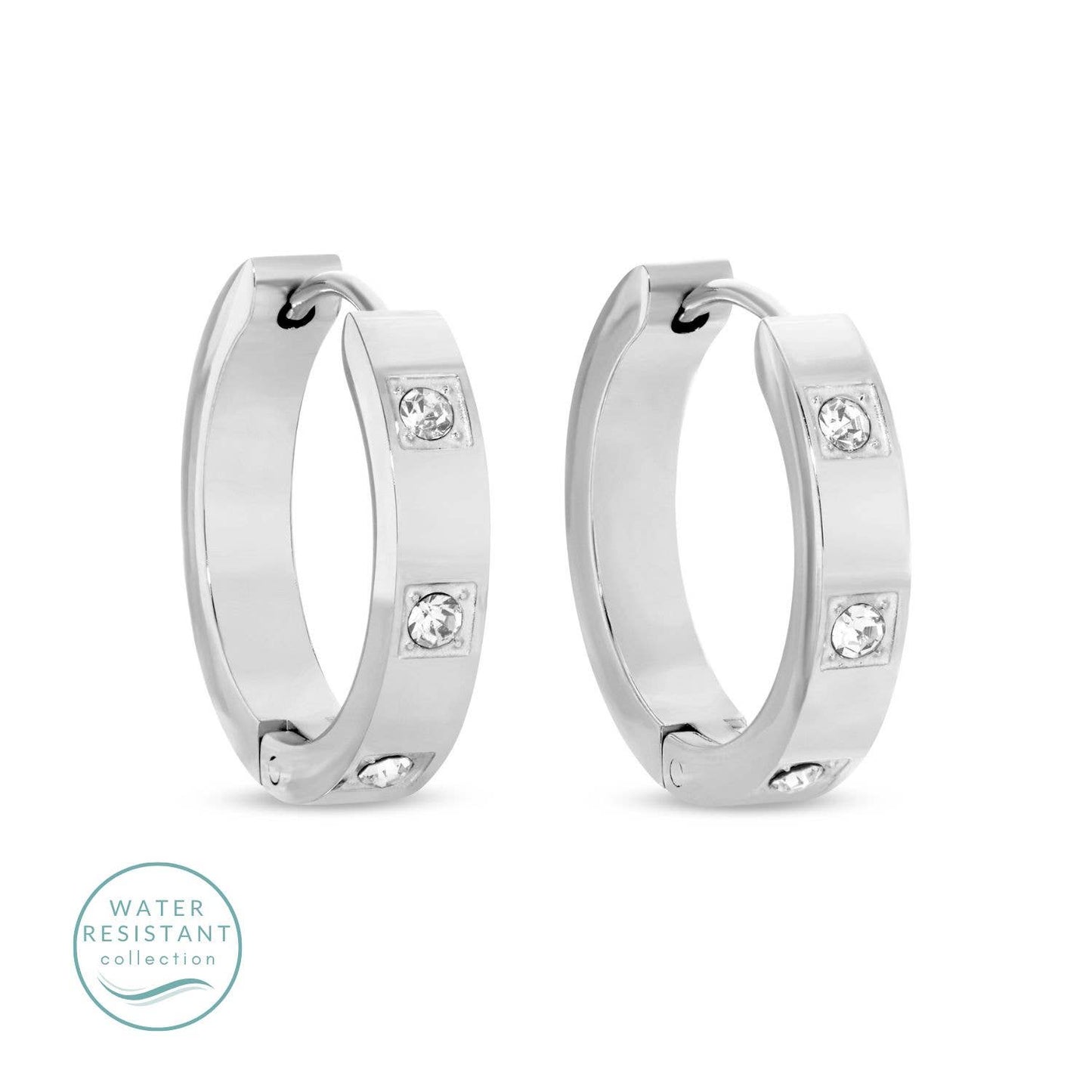 Contemporary CZ Huggies: Gold