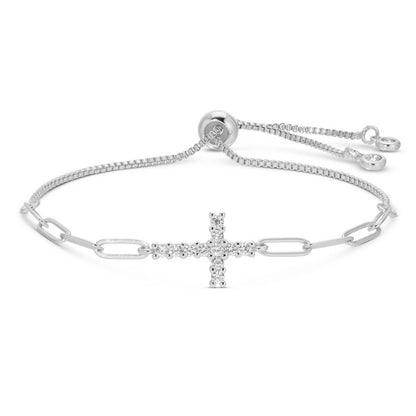 Silver Cross Pulley Bracelet