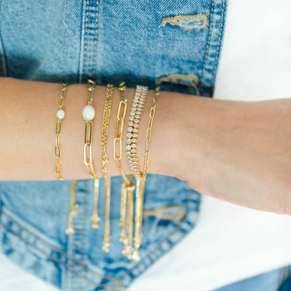 Delicate Link Chain Pulley Bracelet