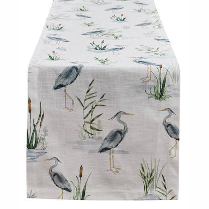 Blue Heron Table Runner 72" L