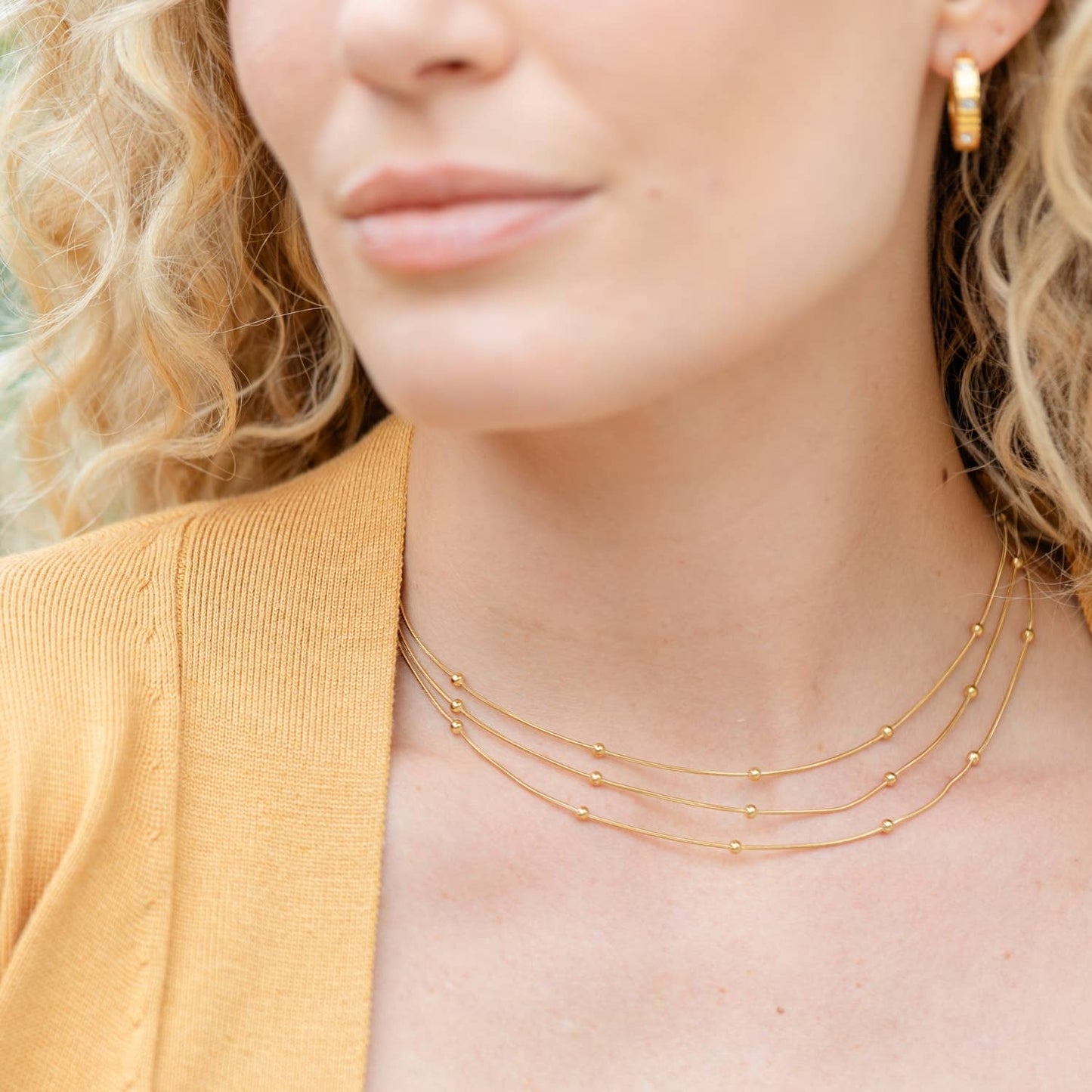Simplicity Layered Up, Layered Necklace, Water Resistant: Silver