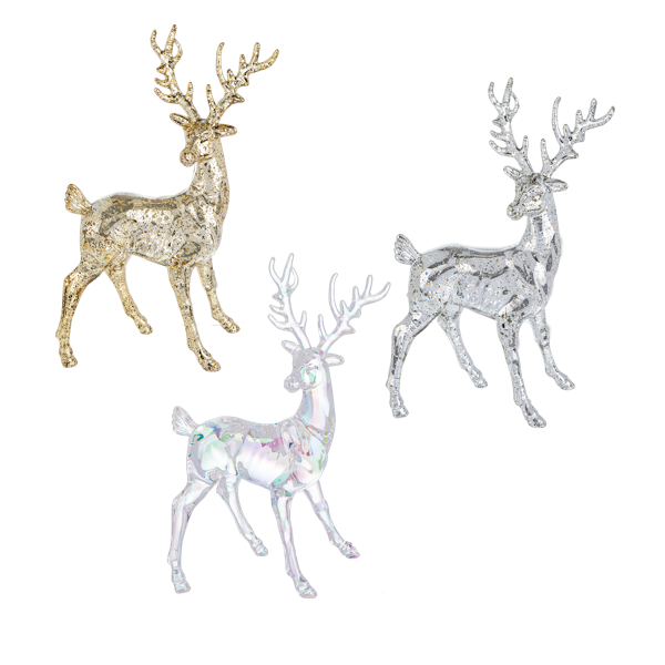 Clear Reindeer Figurine