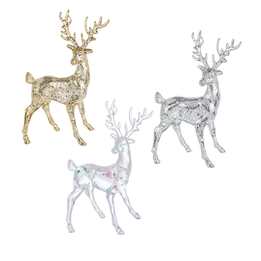 Clear Reindeer Figurine