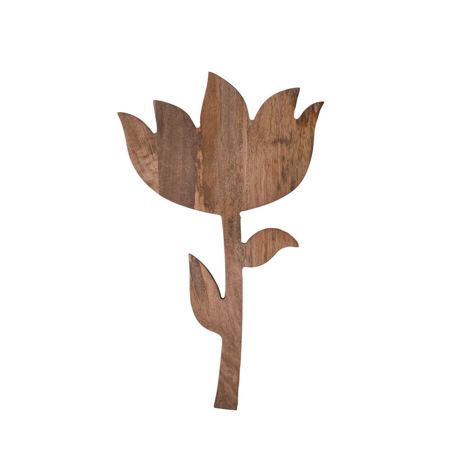 Mango Wood Flower Shaped Cheese/Cutting Board, Natural