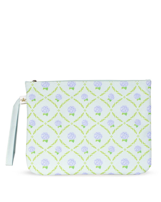 Hydrangea Trellis Wet/Dry Bag   Illusion/Blue/Green   12x9
