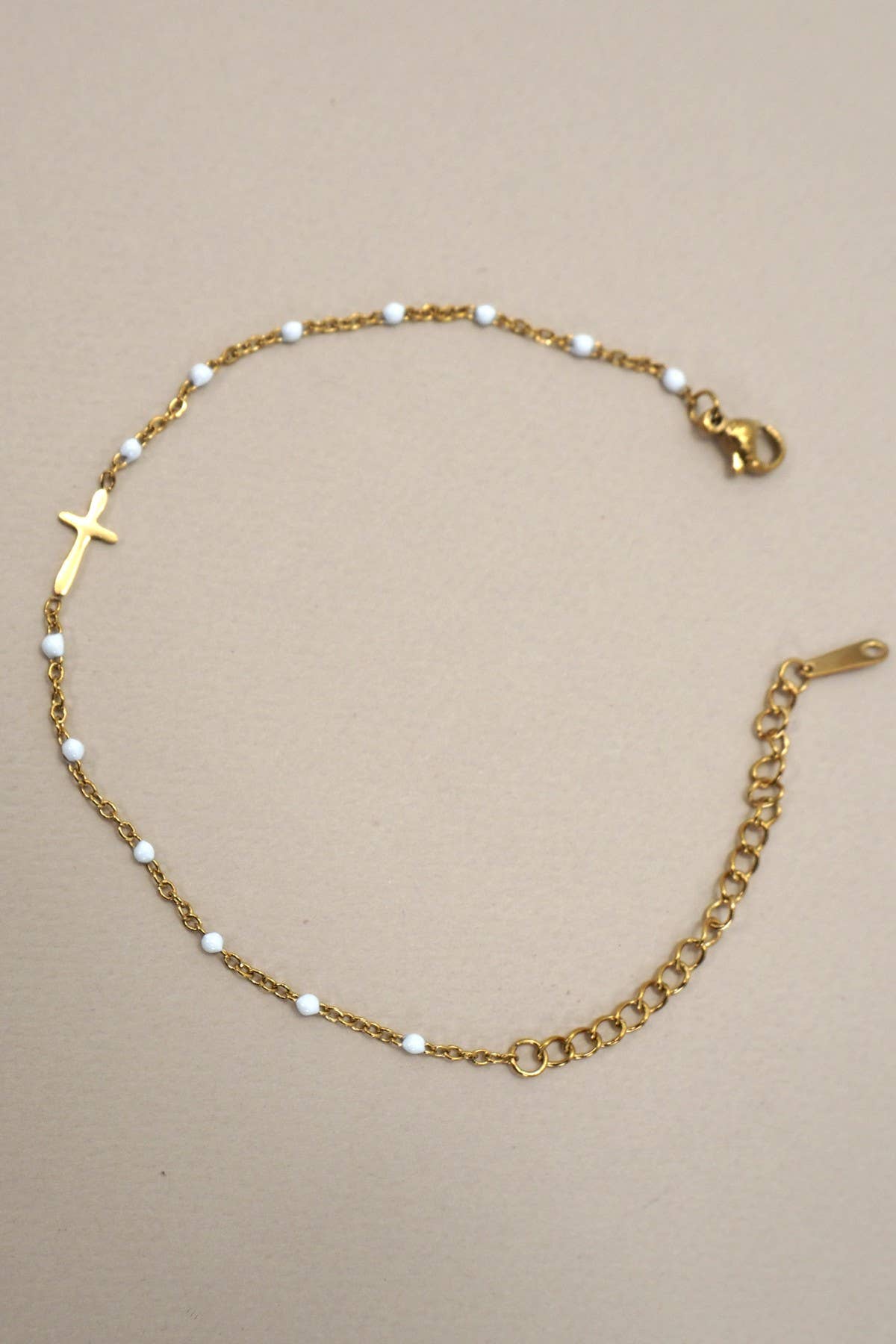 Beaded Cross Bracelet