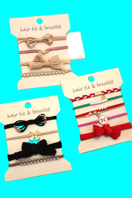 Bows BOHO DUAL FUNCTION KNOT BRACELET HAIR TIES
