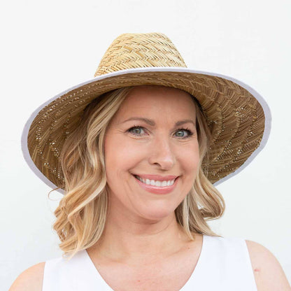 Tan/White Havana Sun Hat