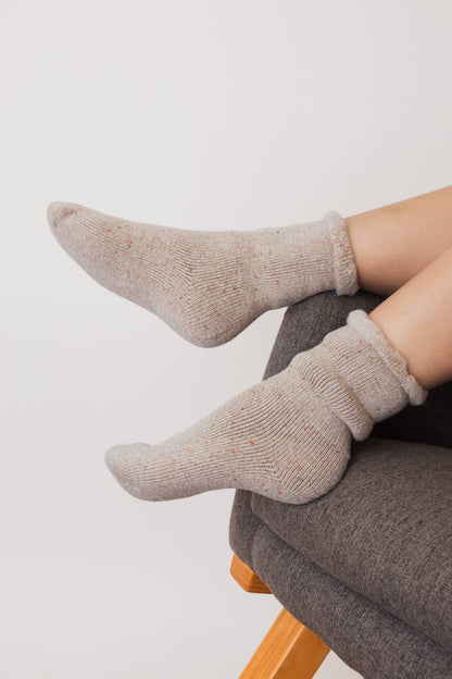 Thick Knit Crew Socks for Ultimate Fall & Winter Warmth