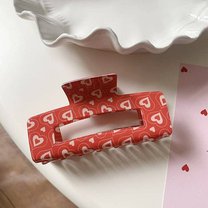 Valentine's Day Gift Heart Hair Claw Clips