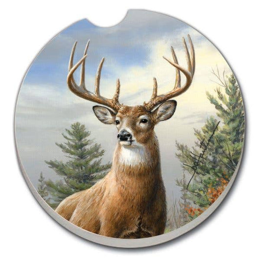 Morning Light Absorbent Stone Car Coaster 1 Pk