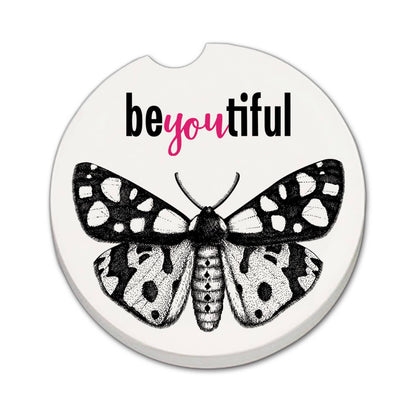 "BeYOUtiful" Absorbent Stone Car Coaster 1pk