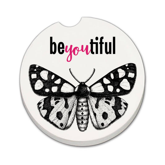 "BeYOUtiful" Absorbent Stone Car Coaster 1pk