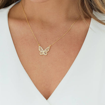 Butterfly Pendant Necklace