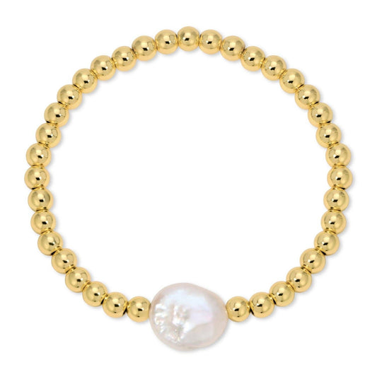 Beaded Bracelet With Baroque Pearl