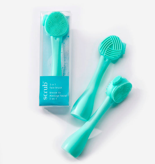 3-In-1 Face Brush & Massager w/Displayer