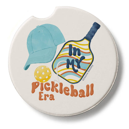 "Pickleball Era" Single Packaged Stone Car Coaster