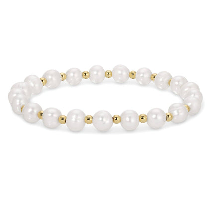 Pearls Please! Pearl and Bead Stretch Bracelet