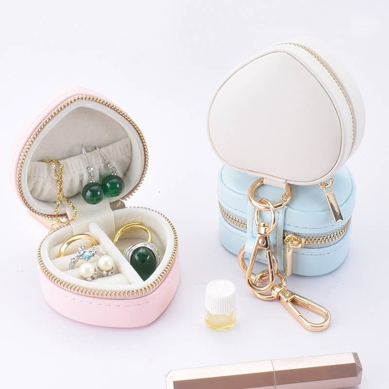 Mini Heart Jewelry Box Keychain