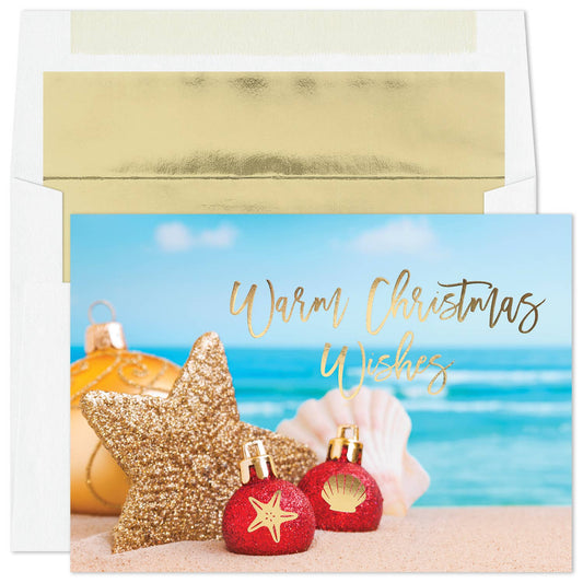 Seaside Sparkle Boxed Holiday Cards
