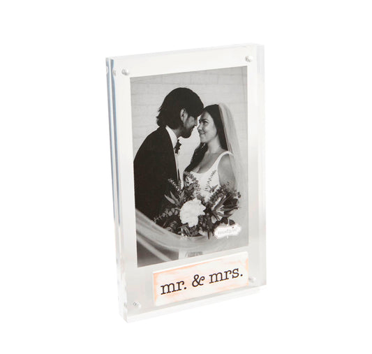 Mr. & Mrs. Plank Acrylic Frame