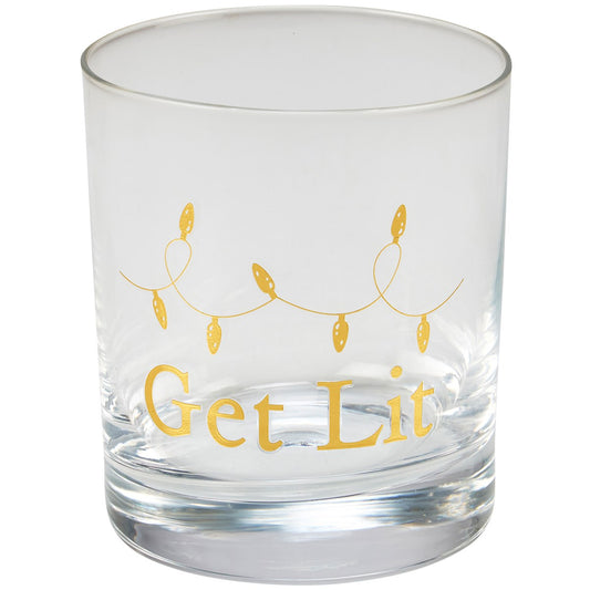 Get Lit Rocks Glass