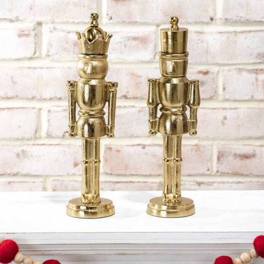 11" Gold Aluminum Nutcracker