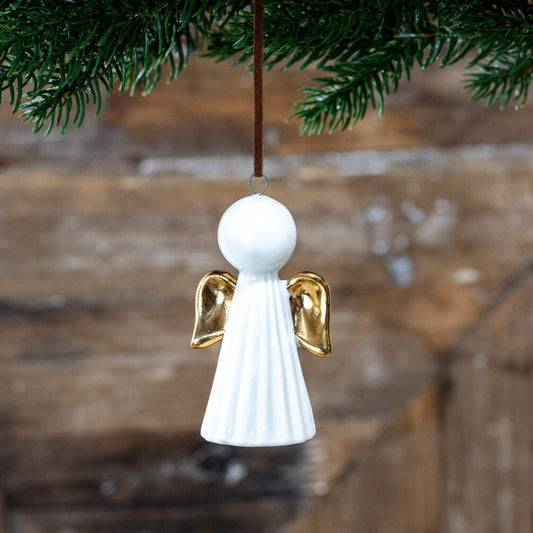 Gold Winged Angel Ornament